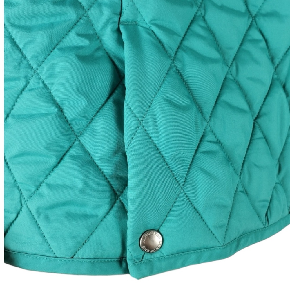 LANDS’ END Quilted Full-zip Chore / Barn Jacket in Teal Size L (14-16) - Picture 7 of 12